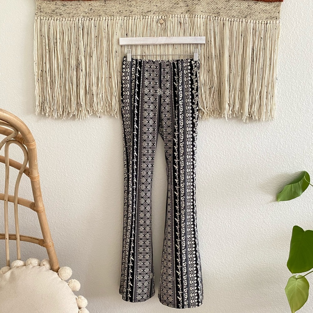 See you Monday Stretchy Bell Bottom Legging Pants